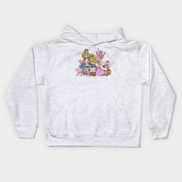 Vintage 80s Cartoons Kids Hoodie by 80sCartoons.Club